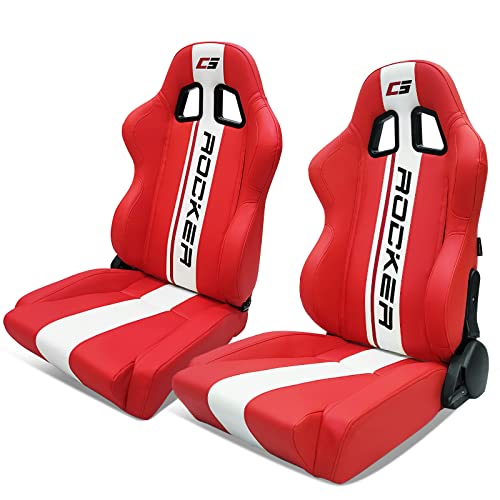 Red & White Stripe G Logo + Flat Style