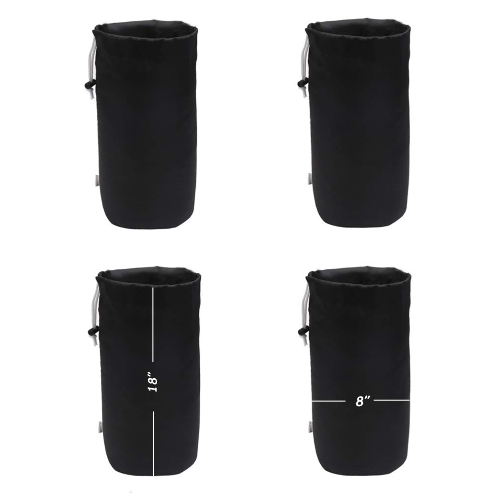 Durable Waterproof Drawstring Stuff Sack Bags - 4 Pack | Dustproof Storage for Camping, Hiking & Travel Gear