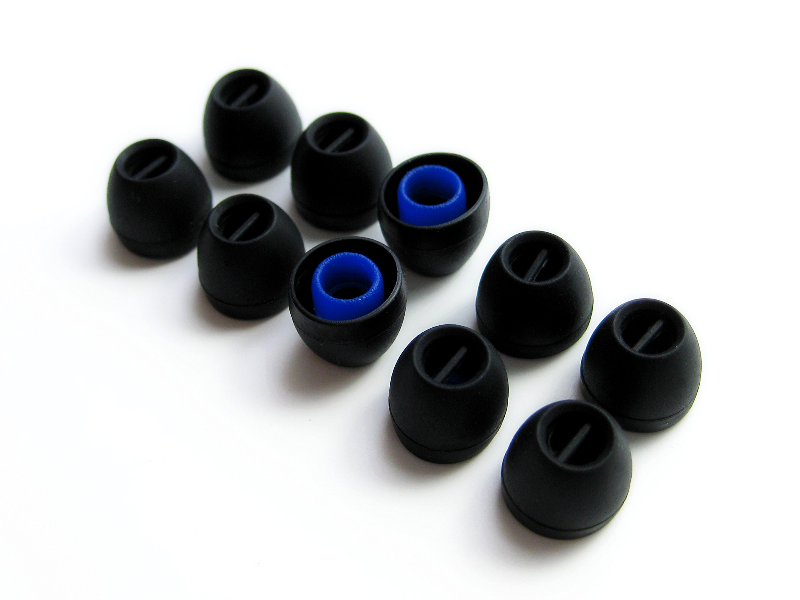 10-Pack (Sn-Sm) Replacement Earbud Tips Compatible with Motorola SF600/SF-600 Wireless Sports Headphones - Soft Silicone Ear Cushions for Secure Fit & Noise Isolation During Workouts, Running & Gym Sessions