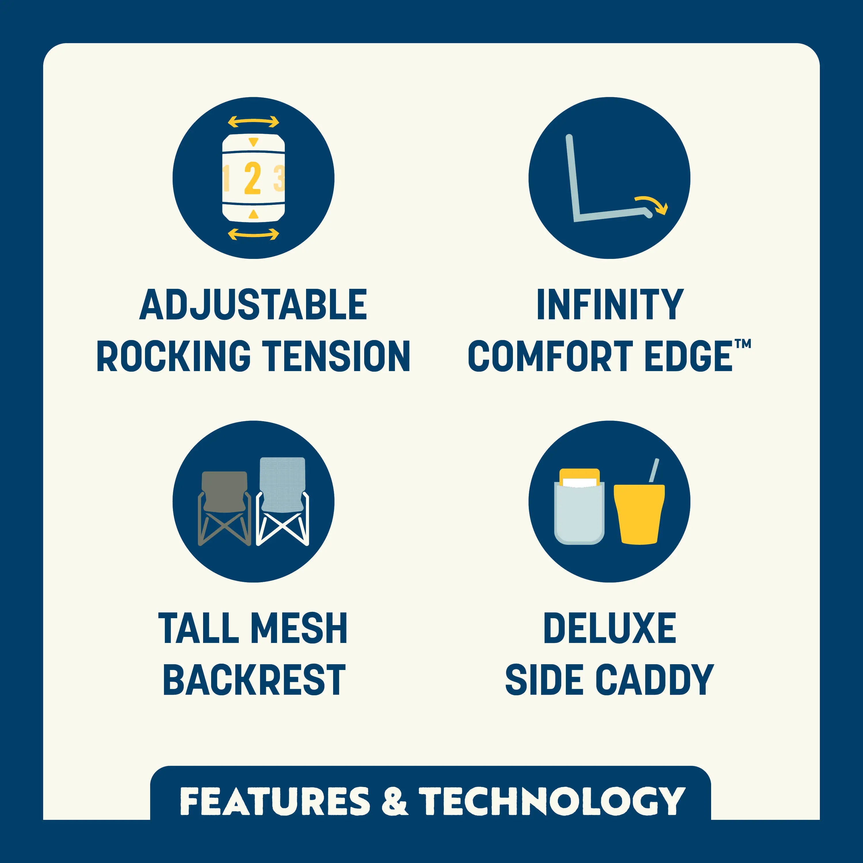 Adjustable Rocker™ - Ergonomic Office Chair with Lumbar Support for Home & Work - Perfect for Gaming, Studying, and Long Hours Sitting