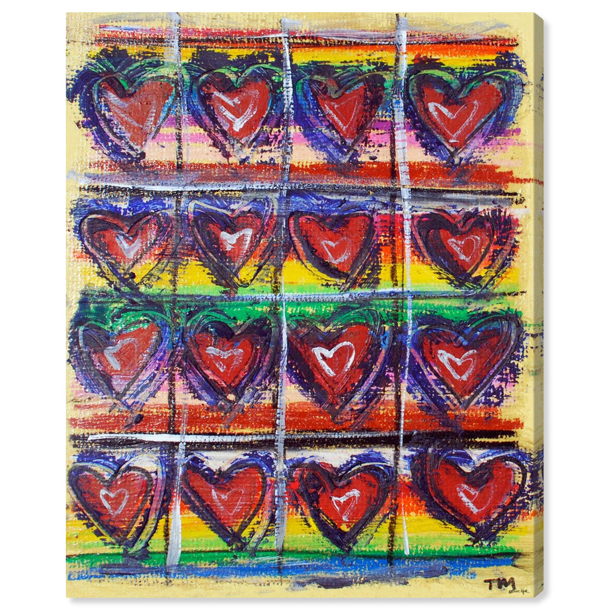 Oliver Gal Artist Co. HeartBLUEBAR Wall Art Canvas Print - 20