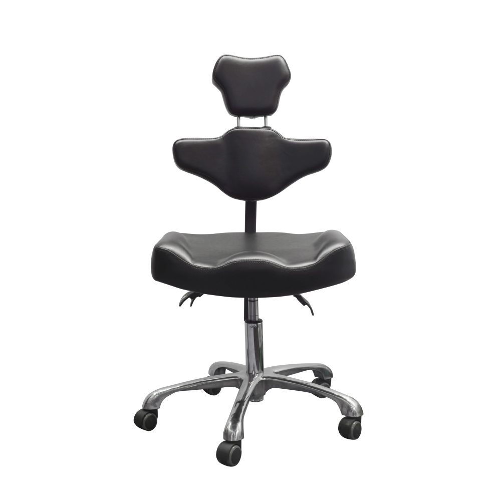 Fellowship Adjustable Tattoo Artist Chair 9973 - Professional Hydraulic Stool for Tattoo Parlors & Body Art Studios - Perfect for Tattoo Artists, Piercers & Permanent Makeup Professionals
