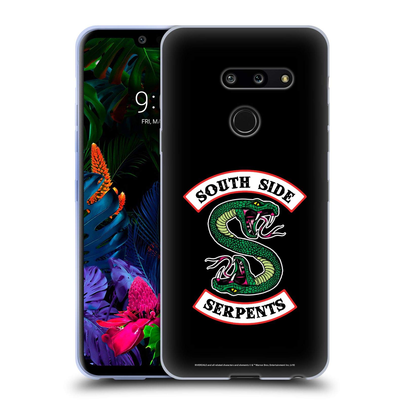 Officially Licensed Riverdale South Side Serpents Graphic Art Soft Gel Case for LG G8 ThinQ - Durable Protection & Stylish Design for Everyday Use