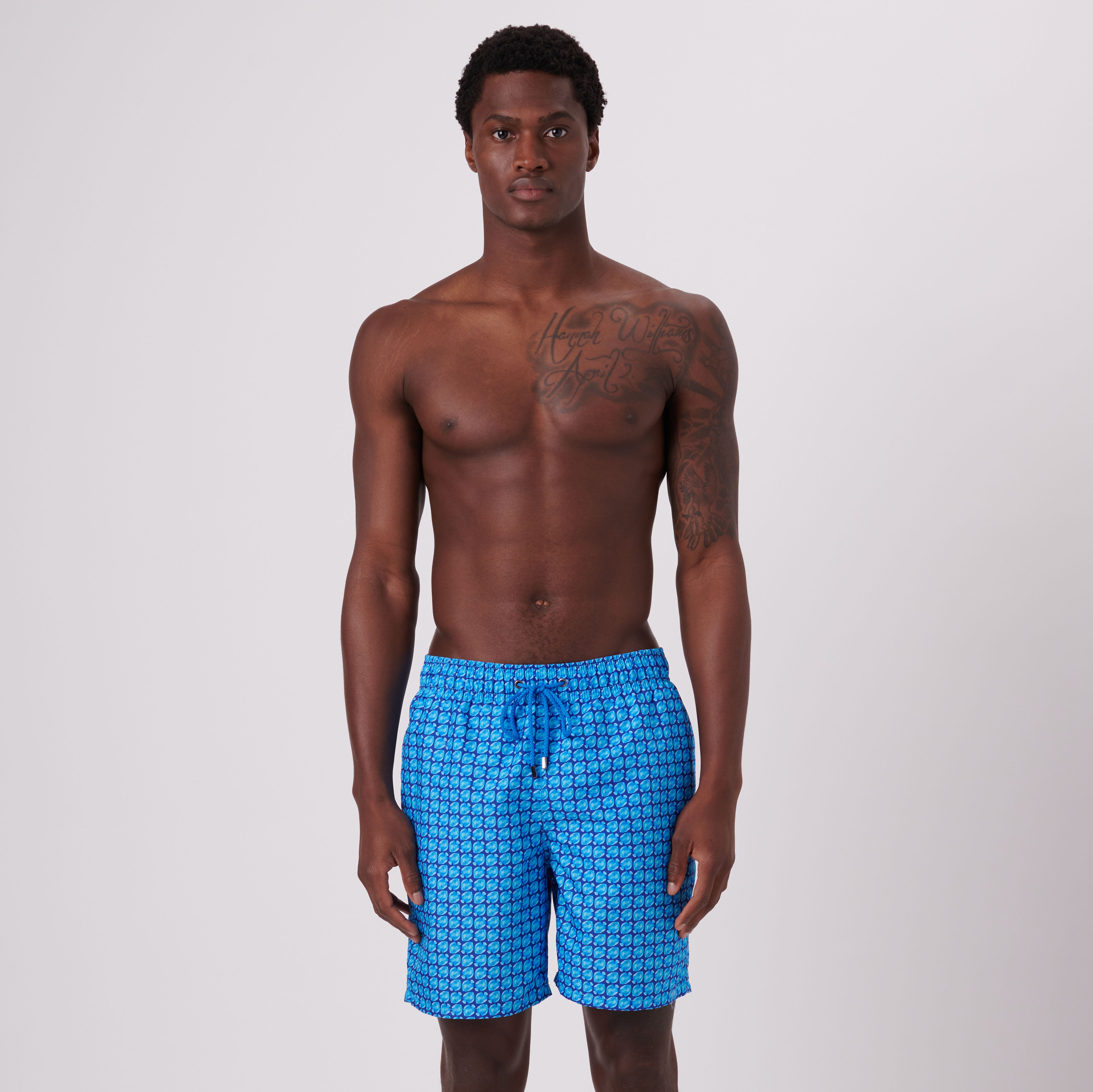 Cosmo Fish Swim Trunks for Men - Quick Dry Comfortable Beach Shorts with UPF 50+ Sun Protection - Perfect for Swimming, Surfing & Summer Vacations