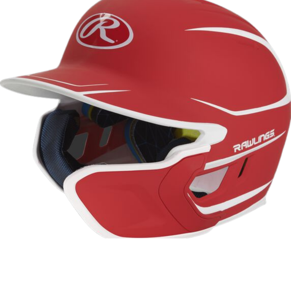 Rawlings Mach Matte 2-Tone Baseball Helmet with Extender for Right-Handed Batters - Perfect for Youth & Adult Baseball Games, Training, and Practice Sessions