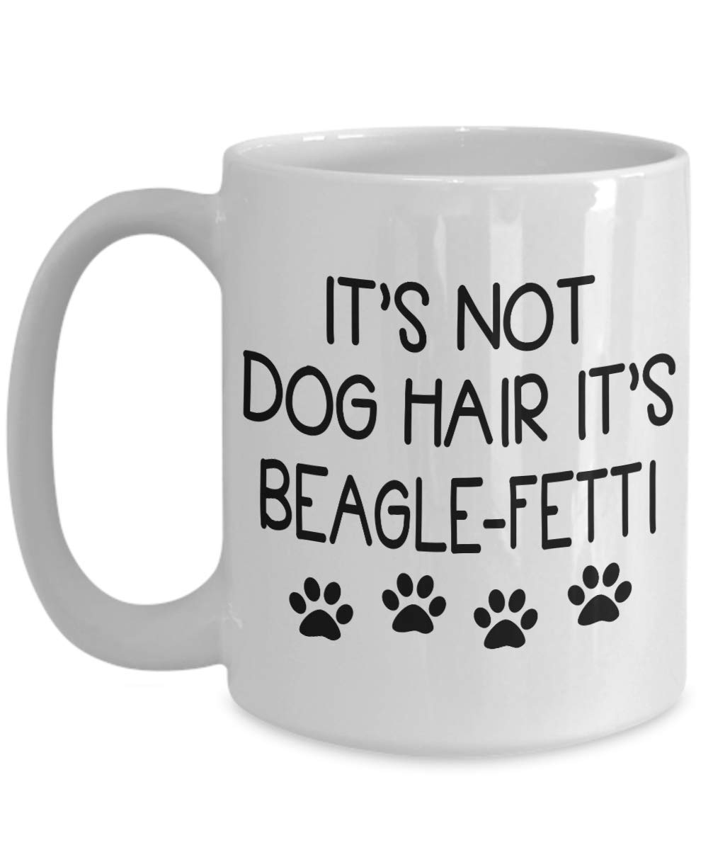 Fetti Coffee Mug - Beagador Dog Lover Gift for Dog Mom & Dad | Funny It's Not Dog Hair Beagle Design | Perfect for Coffee, Tea & Hot Drinks at Home or Office