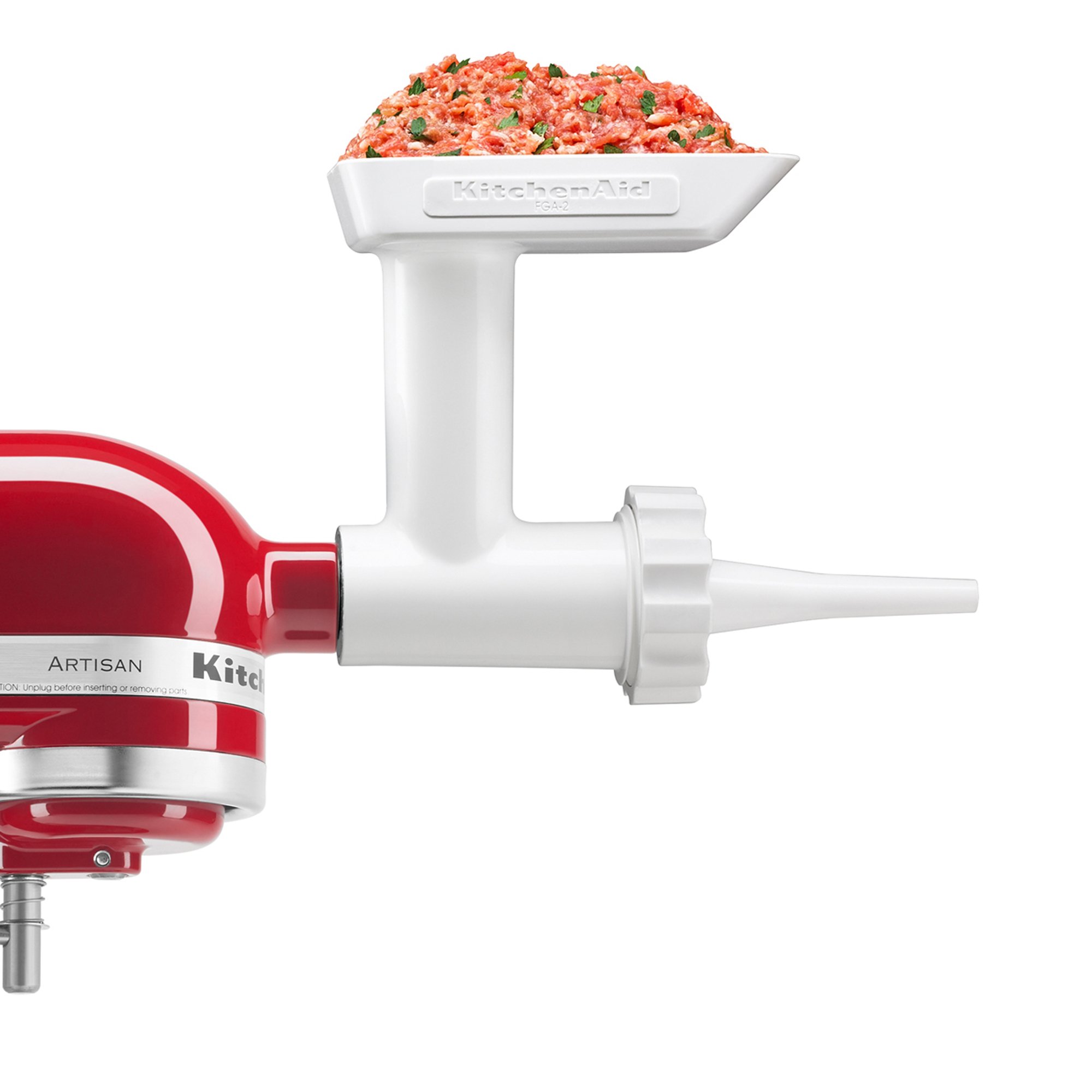 KitchenAid KN12AP 3-Piece Stand Mixer Attachment Set - Food Grinder, Citrus Juicer & Sausage Stuffer for Fresh Meat Grinding, Juice Extraction & Homemade Sausages | Compatible with KitchenAid Stand Mixers | Perfect for Home Baking, Cooking & Meal Prep