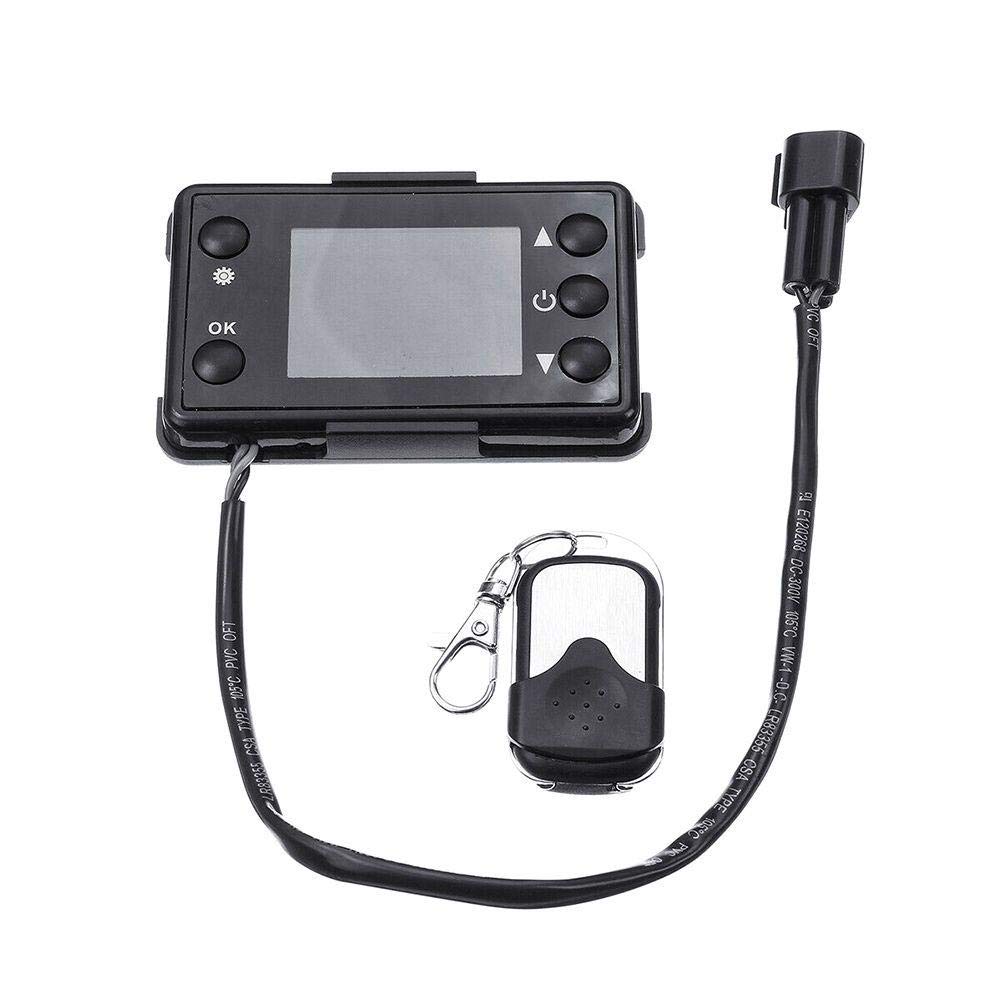 12V/24V Air Diesel Heater Remote Controller with LCD Display - Parking Heater Switch Panel for Trucks, RVs & Camping Vehicles | Winter Heating Solution for Road Trips & Outdoor Adventures