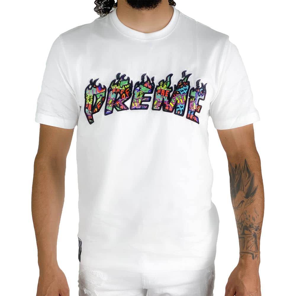 PREMIUM Men's Short Sleeve T-Shirt - Soft Cotton Crew Neck Tee for Casual Wear (White) - Perfect for Everyday Outfits, Gym, and Summer Activities