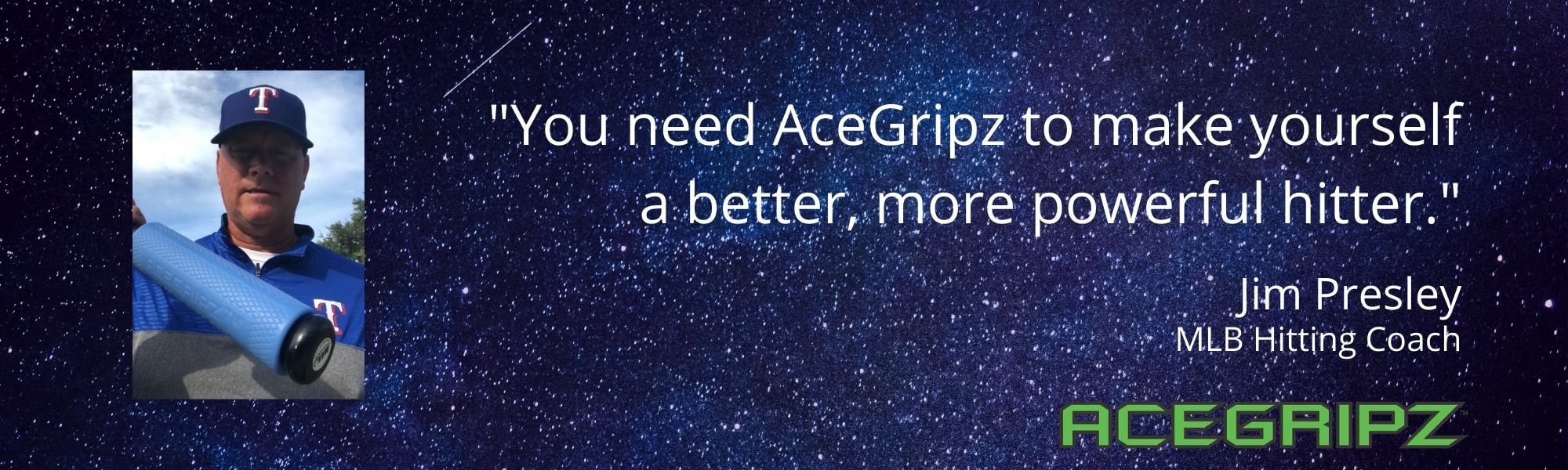 ACEGRIPZ Medium Senior League Bevel 45mm Baseball Bat Grip - Enhances Exit Velocity & Control - Perfect for Training, Games & League Play