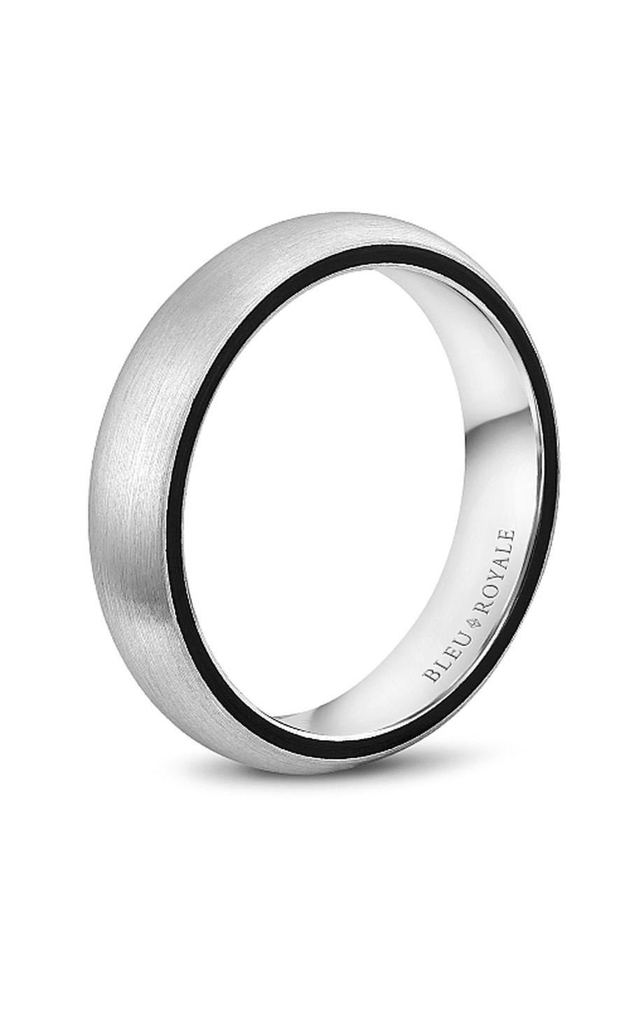 Bleu Royale Men's Wedding Band RYL 061W5 - 14K White Gold Classic Ring for Grooms, Engagement & Anniversary Gifts - Perfect for Weddings, Proposals & Special Occasions