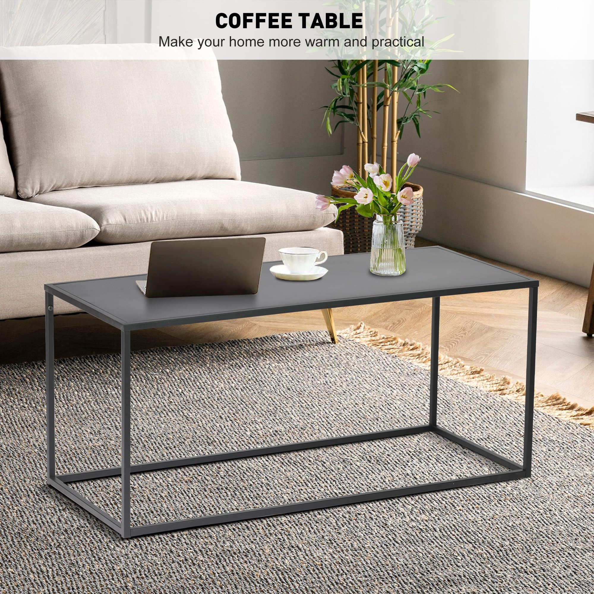 Modern Industrial Coffee Table - 44