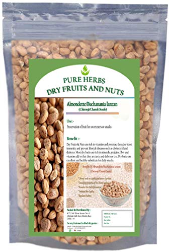 Organic Chironji Dry Fruits - 500g | Healthy Snack for Weight Loss, Skin Care & Energy Boost | Perfect for Smoothies, Desserts & Daily Munching