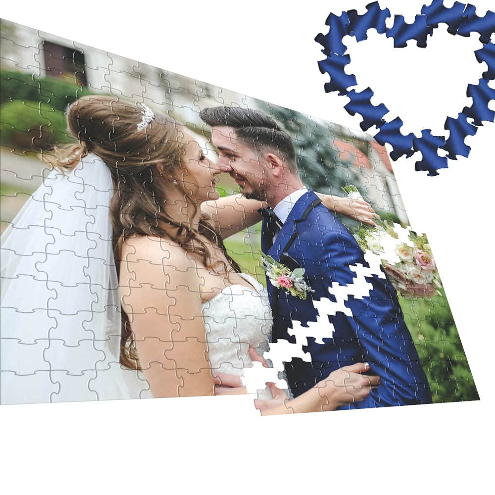 Custom Personalized Photo Jigsaw Puzzle - 500 & 1000 Piece Wooden Puzzles for Adults & Kids | Unique Gift & Party Game | Create Your Own Memory Puzzle for Family Game Night & Home Decor