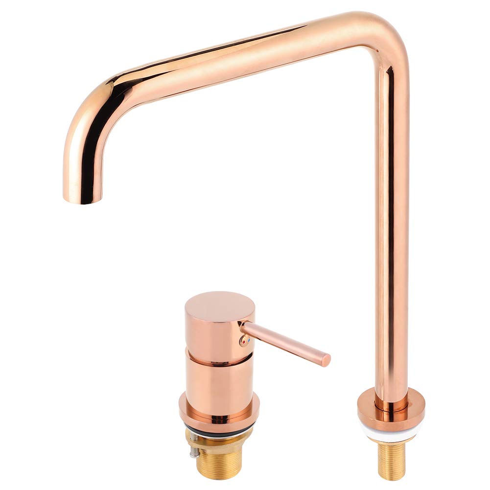 LZKW Stainless Steel Kitchen Faucet & Bathroom Sink Faucet - Modern Water Tap for Bathroom, Kitchen, Office, Hotel | Perfect for Home Renovation, Commercial Use and Daily Water Control