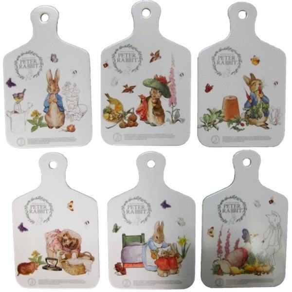 Beatrix Potter Peter Rabbit Mini Chopping Board - Cute Rabbit Design Wooden Cutting Board for Kitchen, Perfect for Cheese, Fruits & Vegetables - Ideal for Gift, Home Decor & Tea Party Serving