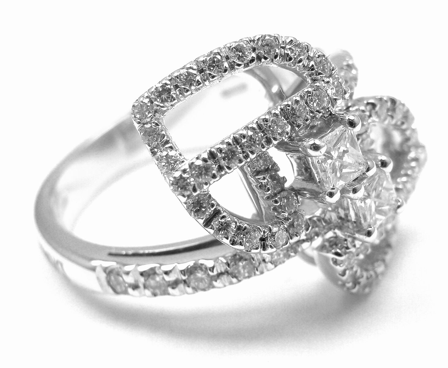 Authentic Damiani Madeira 18k White Gold 0.80ct Diamond Ring with Certificate - Luxury Italian Jewelry for Women, Perfect for Engagement, Anniversary & Special Occasions