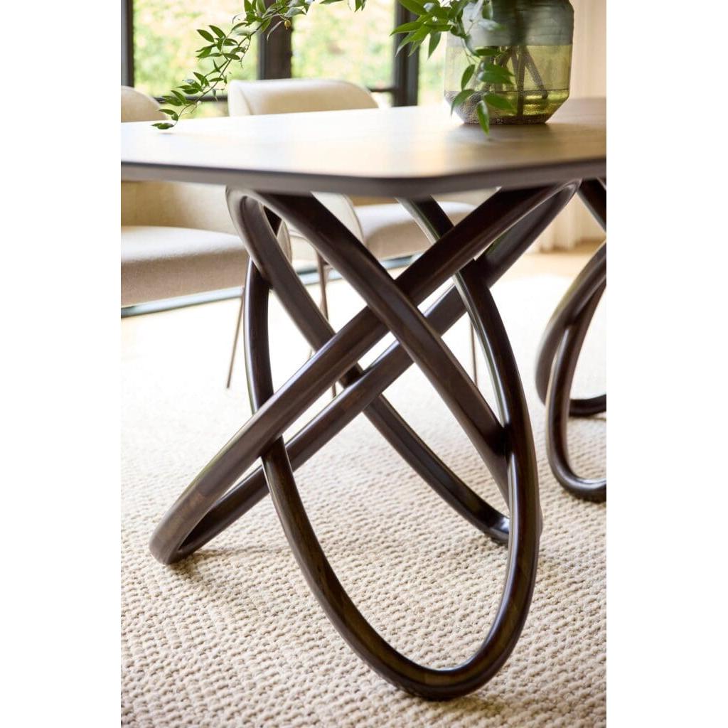 Cyan Design 11756 Elo Dining Table - Dark Brown & Natural Finish - Perfect for Modern Dining Rooms & Kitchen Breakfast Nooks