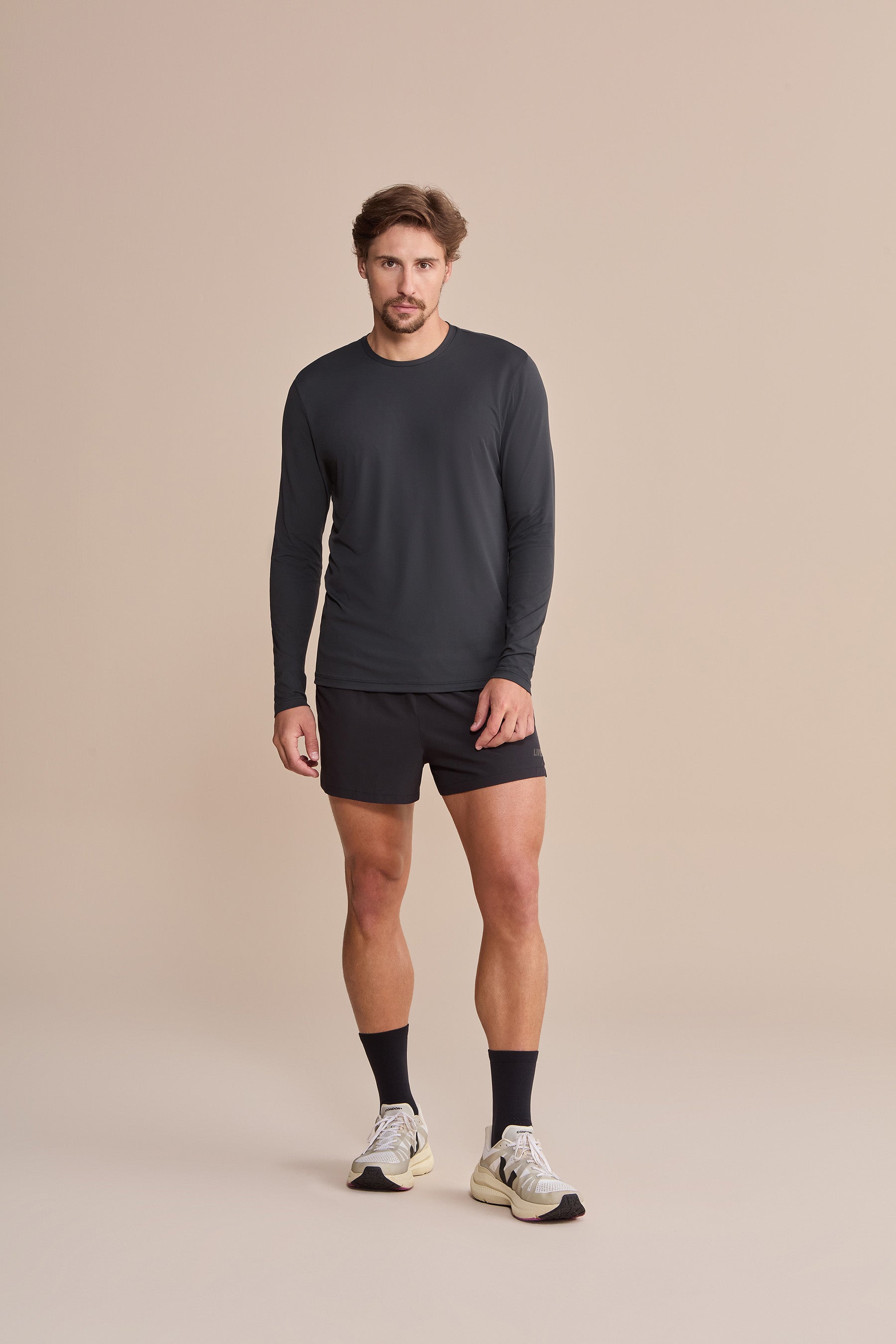Eco-Friendly Long Sleeve Men's T-Shirt - Soft & Comfortable Cotton Tee for Casual Wear, Outdoor Activities & Everyday Use