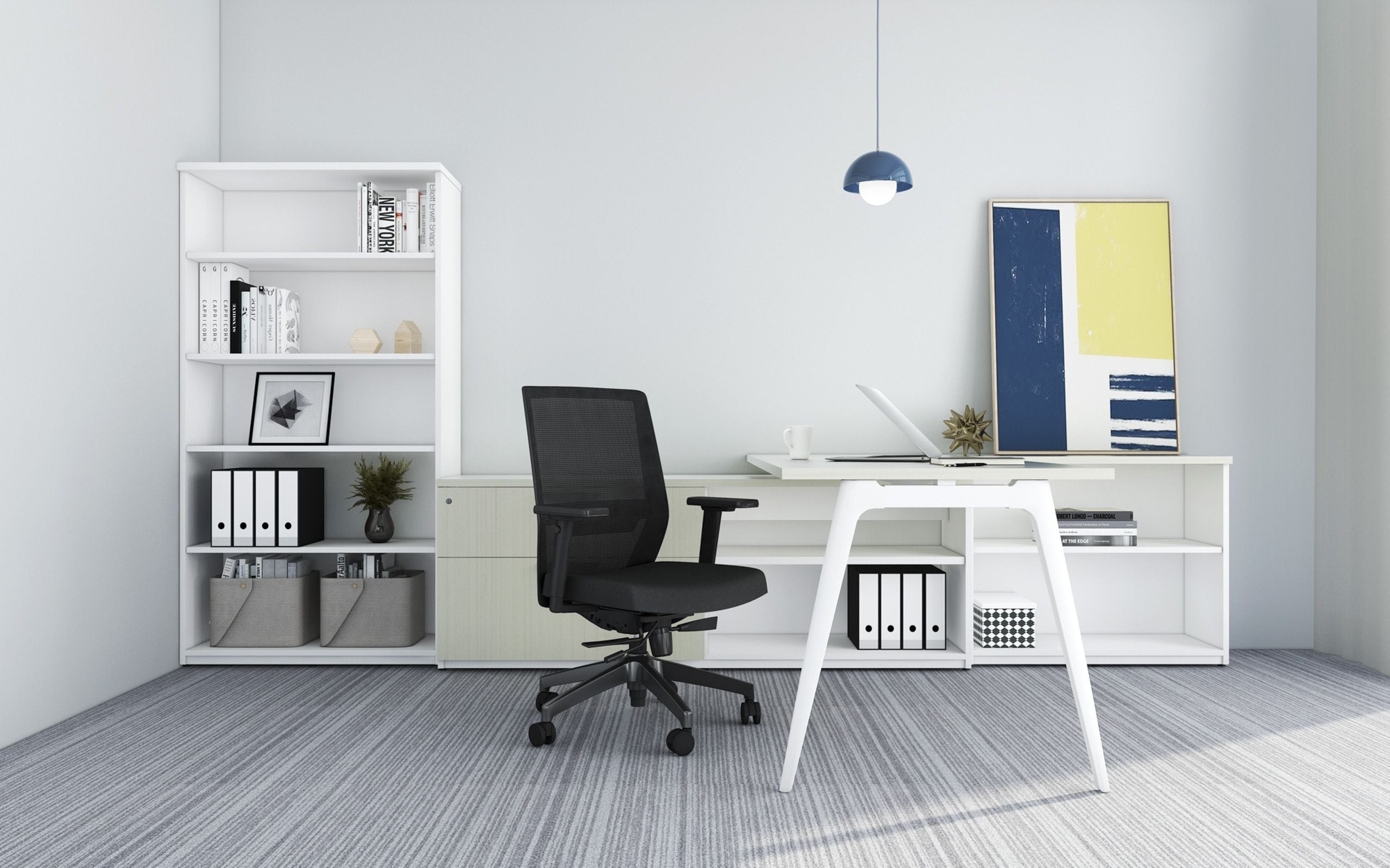 Friant Vektor FD00251 Ergonomic Mesh Task Chair - Adjustable Height & Lumbar Support for Office, Home, and Gaming Use