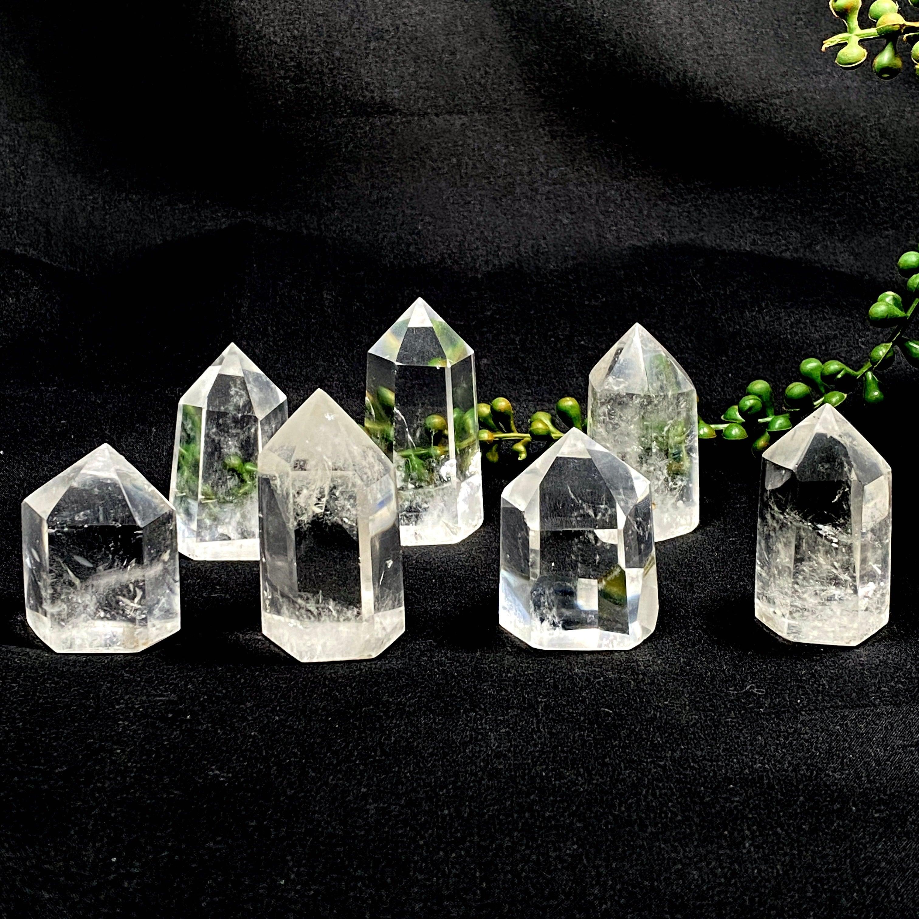 60-90g Clear Quartz Generator (CQG LG) - Natural Healing Crystal for Meditation, Energy Cleansing & Chakra Balancing - Perfect for Home, Office & Spiritual Practices