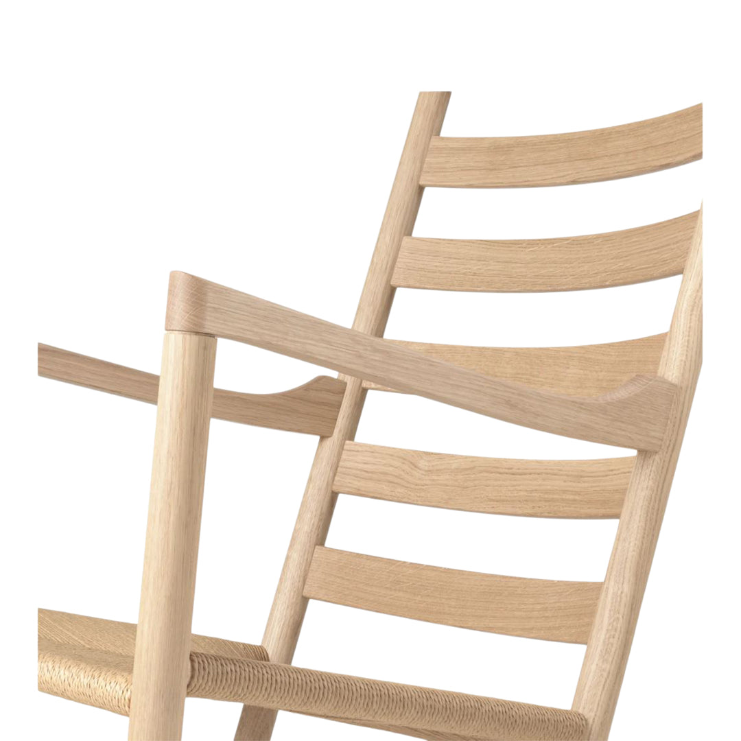 CH45 Rocking Chair - Comfortable Wooden Rocking Chair for Living Room, Nursery & Porch - Perfect for Relaxing, Nursing & Reading