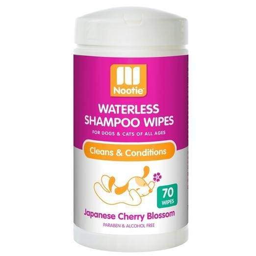 Nootie Waterless Shampoo Wipes for Cats & Dogs - 70 Count with 3 Fresh Scents | Gentle Cleansing & Deodorizing Pet Wipes for Quick Cleanups Between Baths, Travel & Grooming