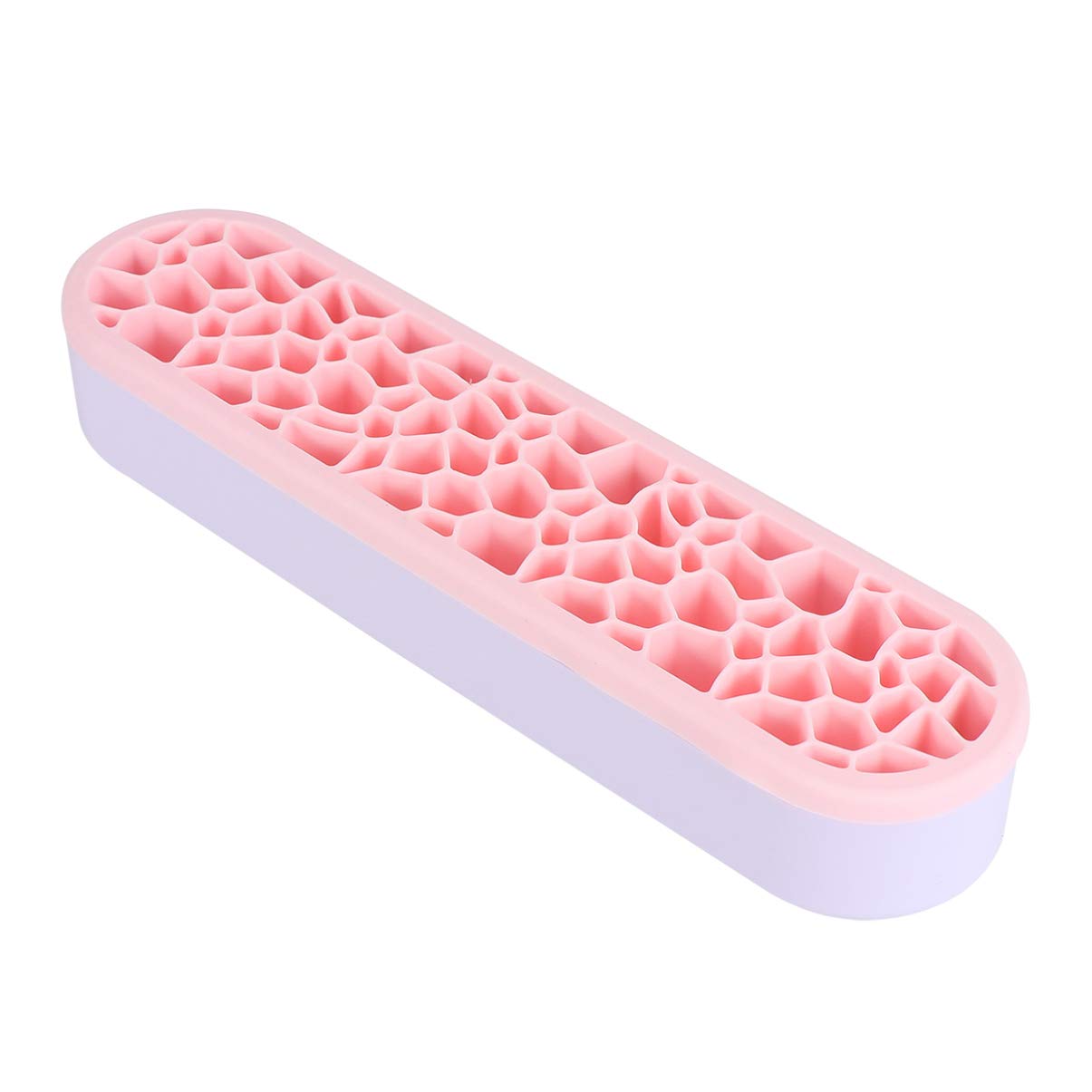 HEALLILY Silicone Makeup Brush Holder & Organizer - Cosmetic Brush Stand for Women | Portable Makeup Storage Box for Travel, Home Vanity & Salon Use