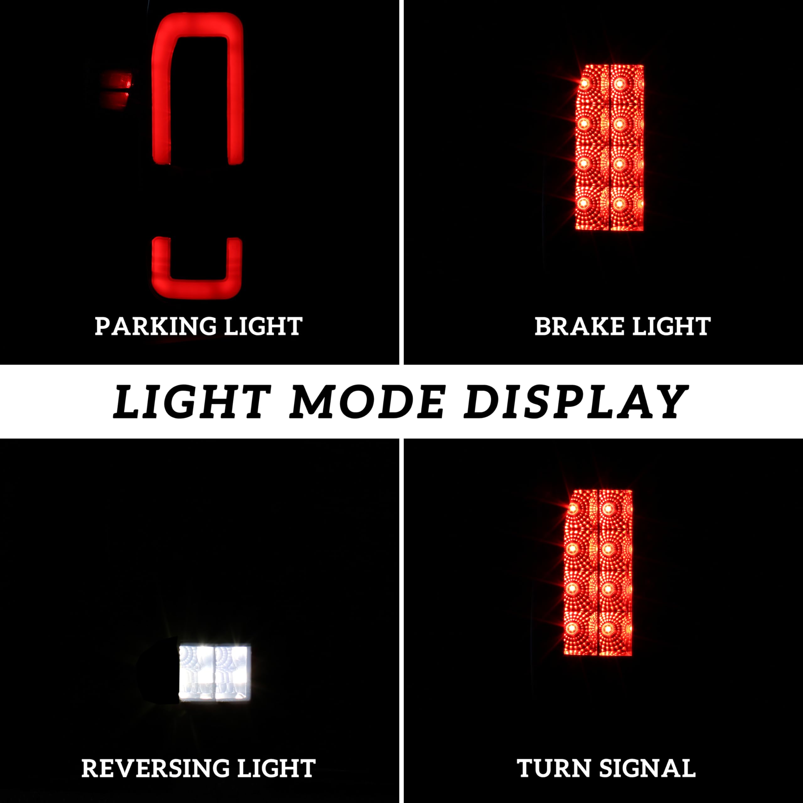 KEWISAUTO Full LED Tail Light for Dodge RAM 1500 2500 3500 2009-2018 - Smoked Rear Brake Light with Turn Signal & Running Lights - Direct Replacement IP67 Waterproof - Perfect for Off-Roading & Night Driving