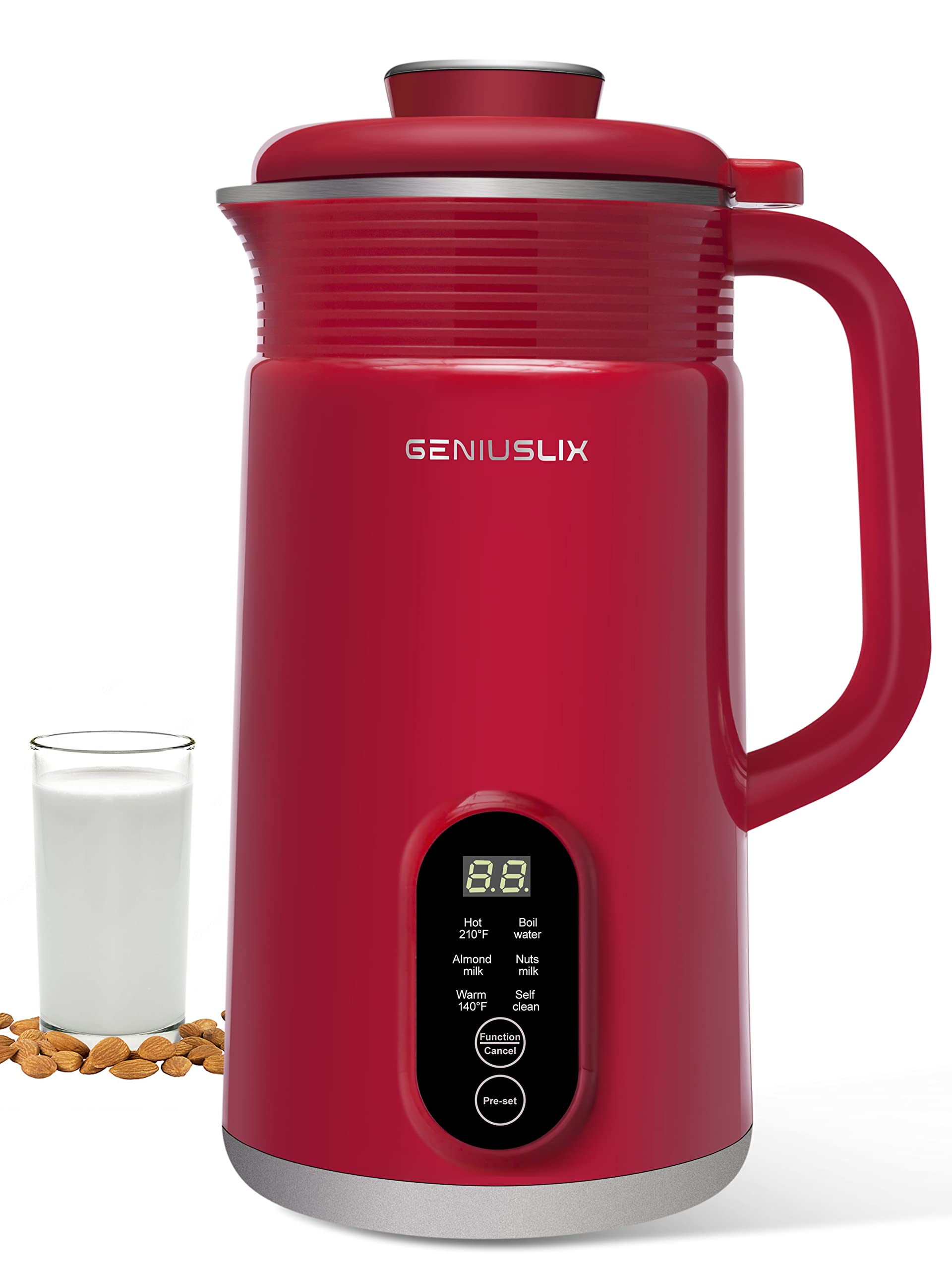 **Electric Nut Milk Maker Machine - Homemade Almond, Coconut, Cashew & Oat Milk Maker with Auto Clean & Temperature Control - Perfect for Vegan, Dairy-Free & Plant-Based Beverages - Great for Smoothies, Coffee & Healthy Breakfasts**