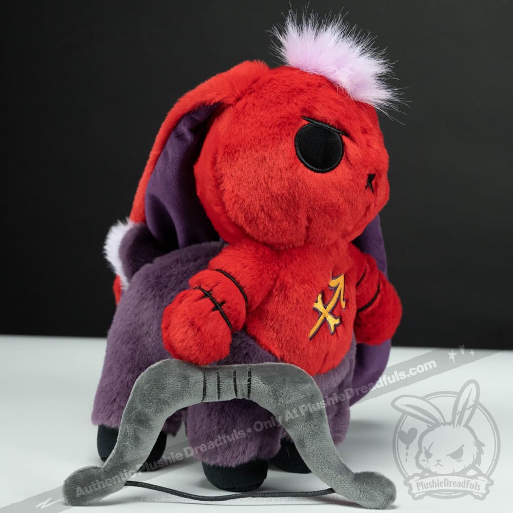 Plushie Dreadfuls Sagittarius Rabbit Stuffed Animal - Cute Zodiac Plush Toy for Astrology Lovers, Perfect Gift for Birthday, Christmas & Home Decor