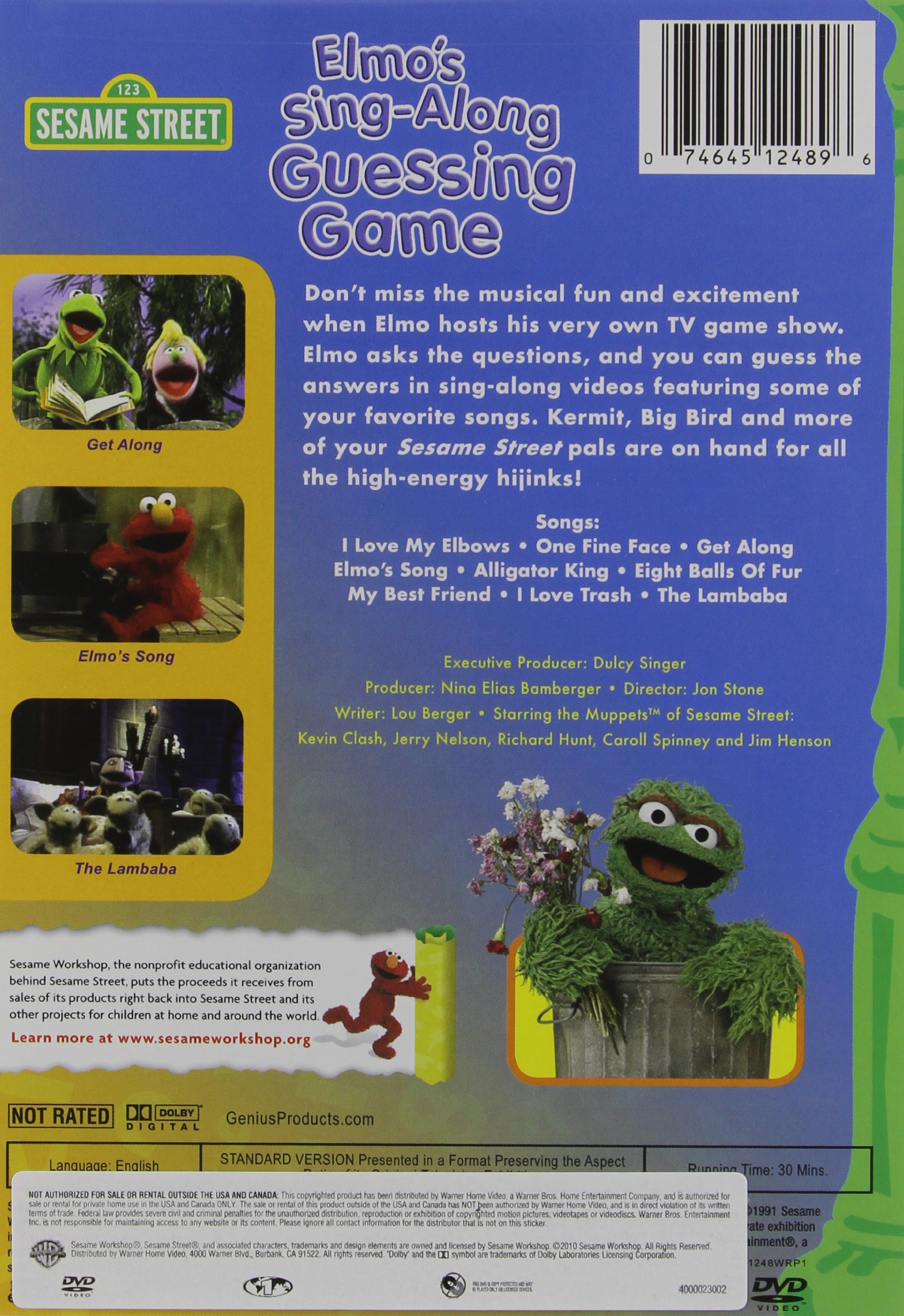 Sesame Street DVD Set: Guessing Game, Sing-Along & Numbers Game (3-Pack) – Fun Learning for Toddlers & Preschoolers at Home or Classroom
