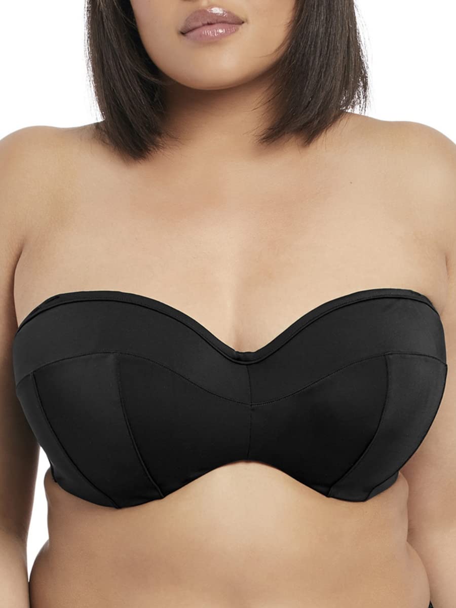 Elomi Plus Size Essentials Bandeau Bikini Top - Comfortable Support for Women - Perfect for Beach, Pool & Summer Vacations