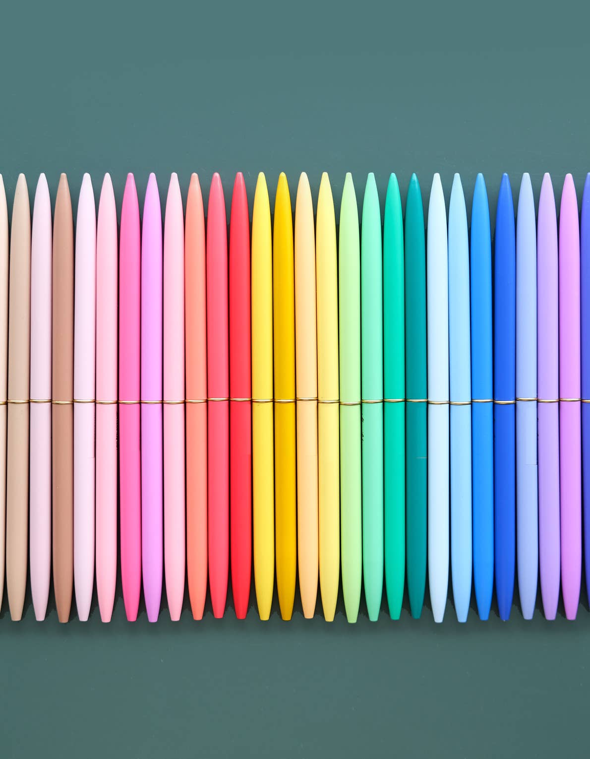 Premium Slim Ballpoint Pens Set - 12 Vibrant Colors Including Emerald Green for Smooth Writing | Ideal for Office, School, Note Taking & Gift Giving