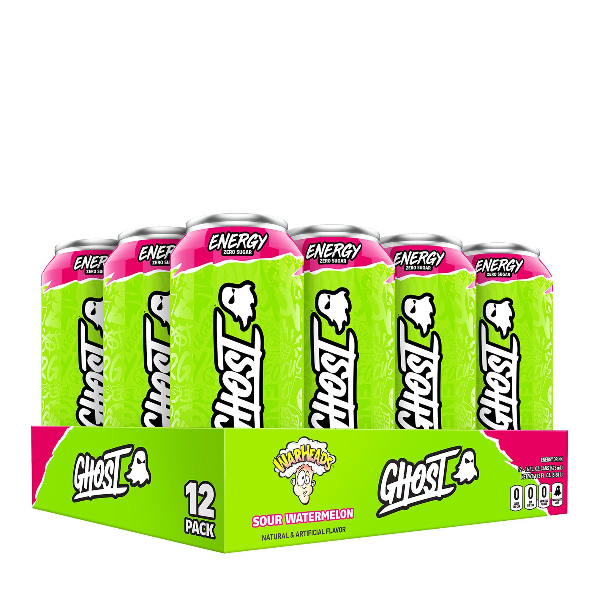 Ghost Energy RTD Drink - Sugar Free Energy Boost with Natural Caffeine & B Vitamins - Perfect for Workouts, Gaming & Late-Night Study Sessions