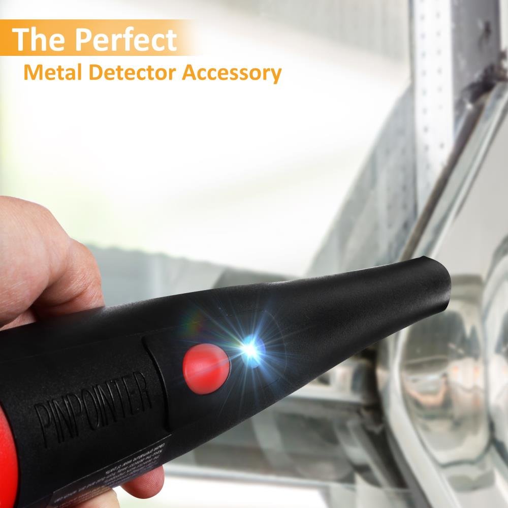 Pyle PMD64 Pinpointer Metal Detector - High Sensitivity Handheld Metal Detector with Built-in Speaker, Auto Power Off & Low Battery Indicator | IP68 Waterproof for Beach, Gold Hunting & Underwater Treasure Detection