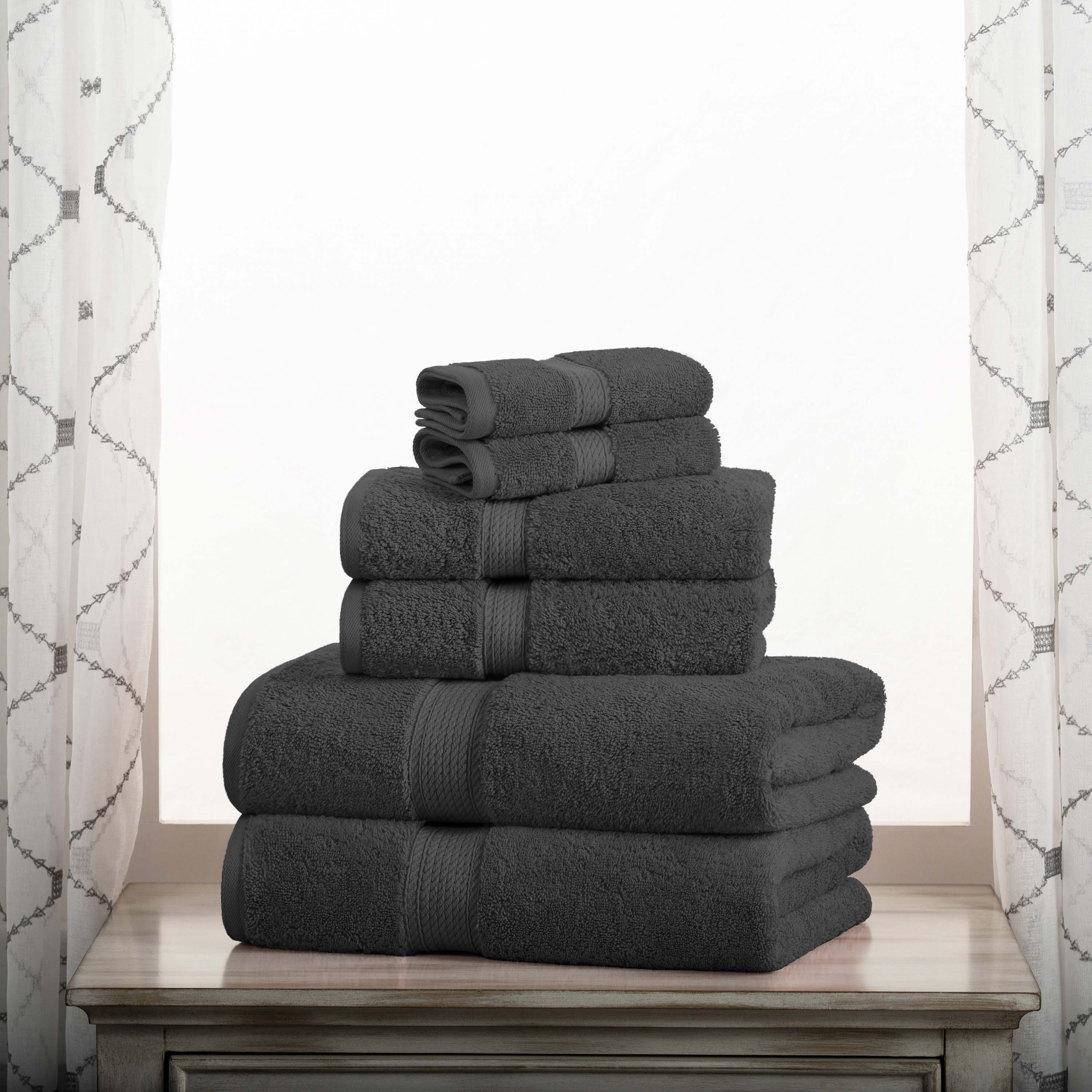 Premium 6-Piece Egyptian Cotton Towel Set - Ultra Soft, Heavyweight & Luxurious Bath Towels for Spa, Hotel & Home Use
