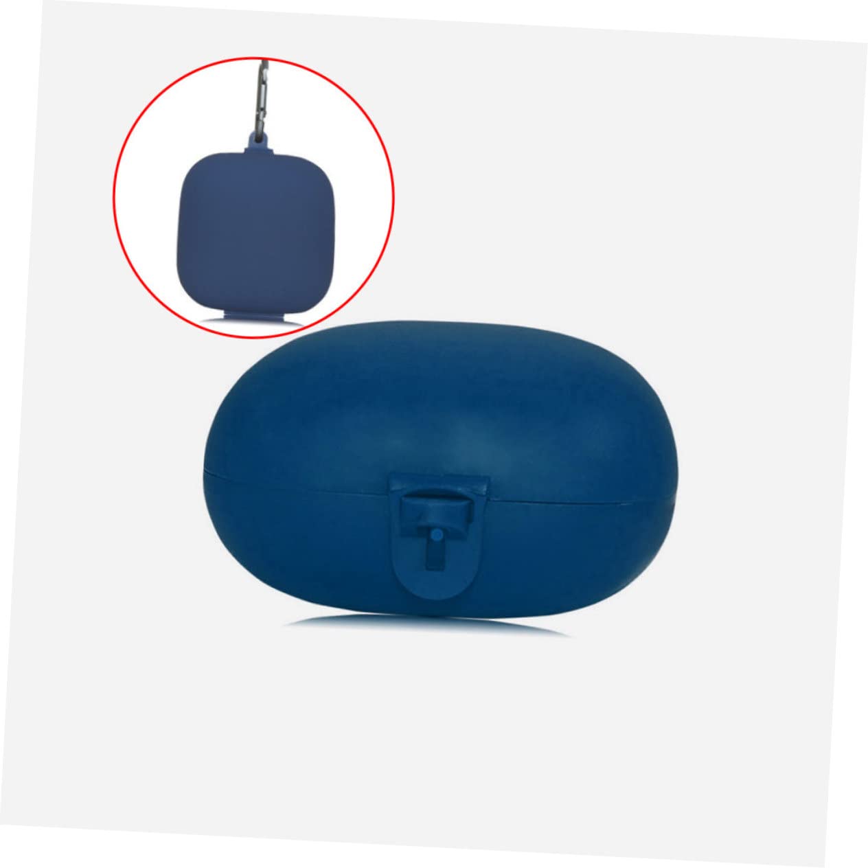 Angoily 3-Piece Plastic Headphone Case with Silicone Cover & Metal Buckle - Scratch-Resistant Travel Storage for AirPods Pro, Beats, Sony Headphones | Perfect for Commuting, Gym, and Business Trips
