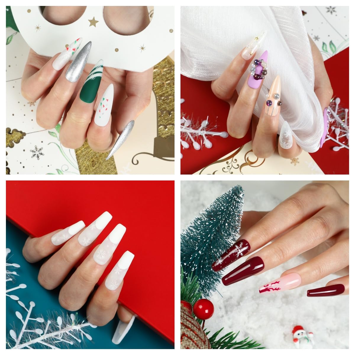 Professional Acrylic Nail Kit for Beginners - Complete DIY Nail Set with Acrylic Powder, Rhinestones & Glitter Decorations | Perfect for Home Manicures, Salon Use & Gifts for Women