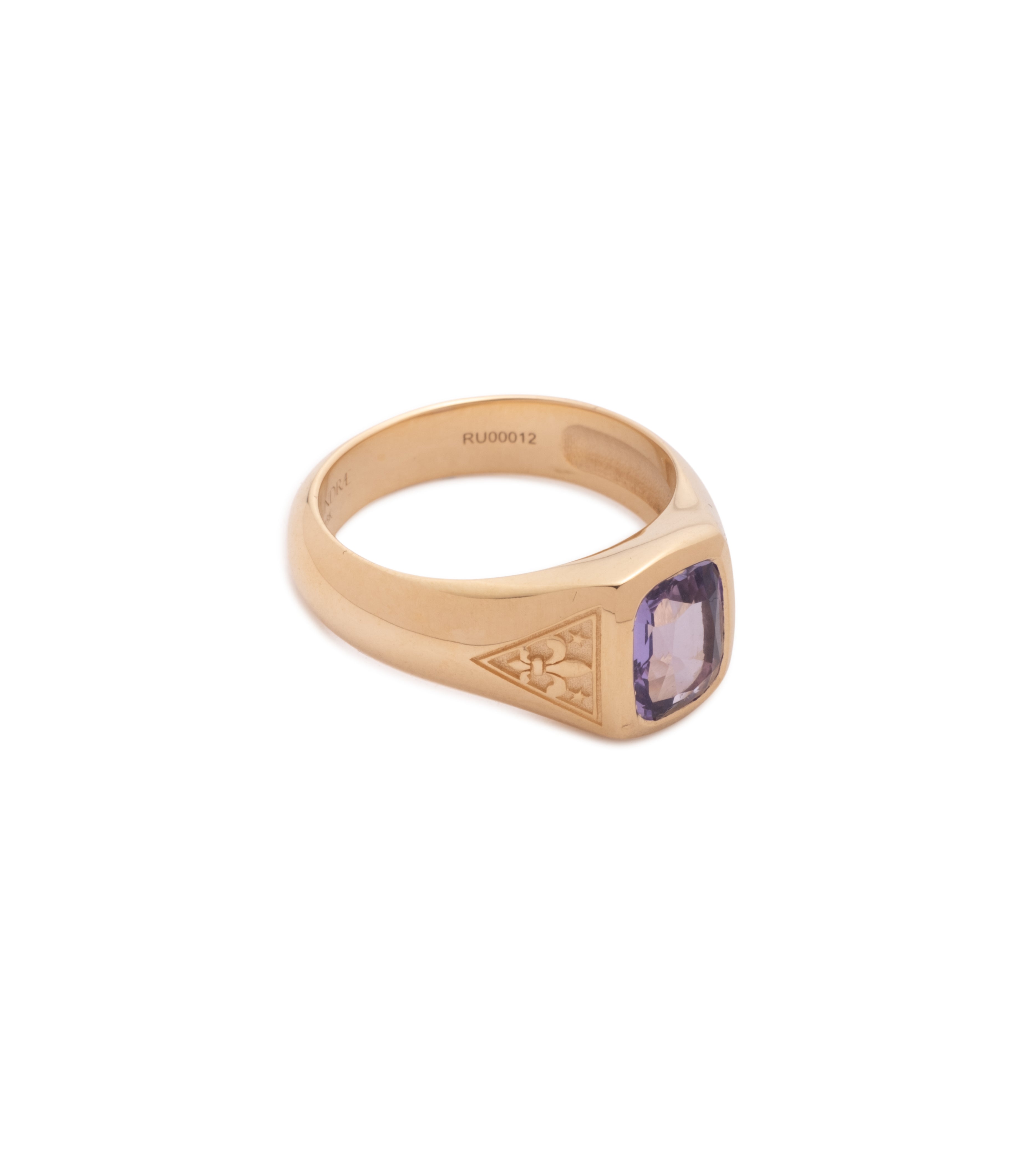 1.29 ct Natural Purple Sapphire Ring with Unique Internal Compass Design - Handcrafted Gemstone Jewelry for Women | Perfect for Engagement, Anniversary Gifts & Special Occasions