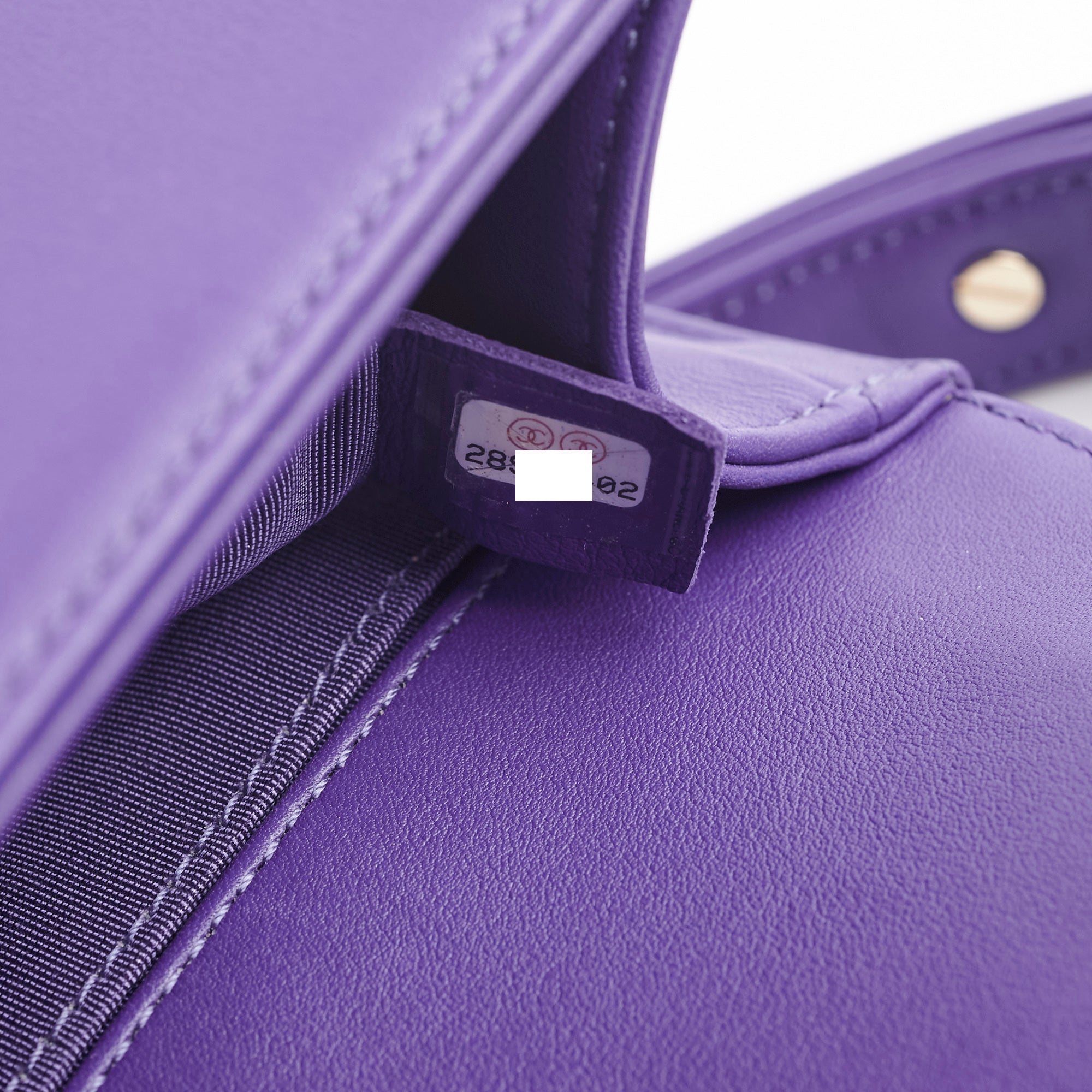 Chanel 19k Small Boy Quilted Purple Leather Crossbody Bag - Luxury Designer Handbag for Women, Perfect for Parties, Dating & Daily Use