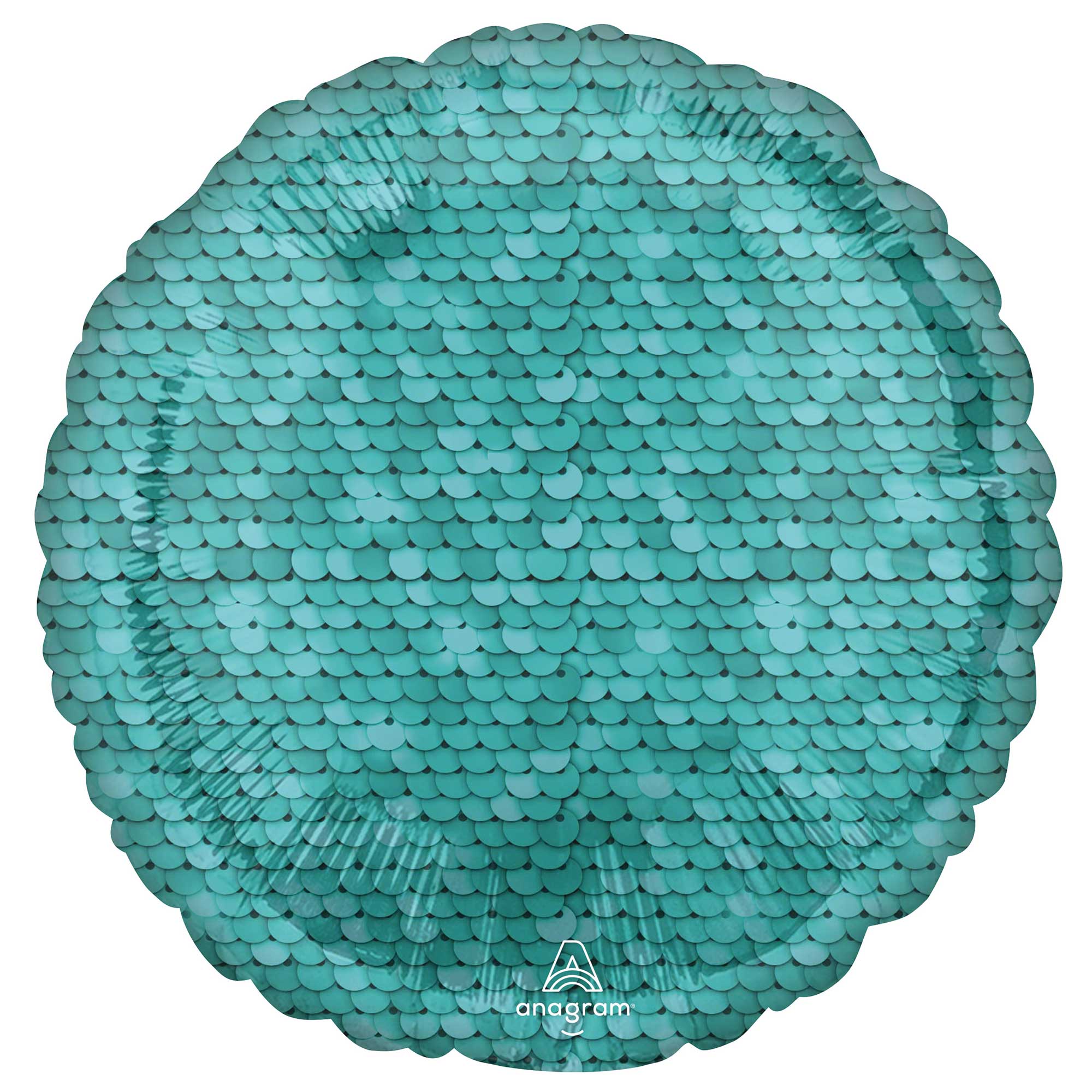 45cm Standard HX Ocean Blue Sequins Balloon - Perfect for Birthday Parties, Baby Showers & Wedding Decorations