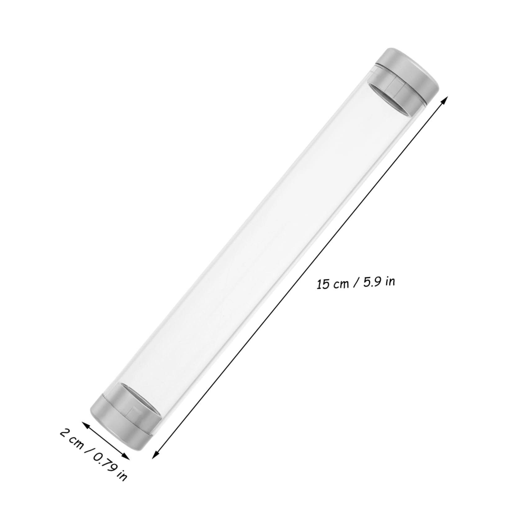 Beavorty Clear Eyelash Tweezers Storage Case with Cap - Travel-Friendly Tube for Lash Extensions, Manicure Tools & Bead Organizer | Perfect for Eyelash Technicians, Salon Professionals & DIY Beauty Care