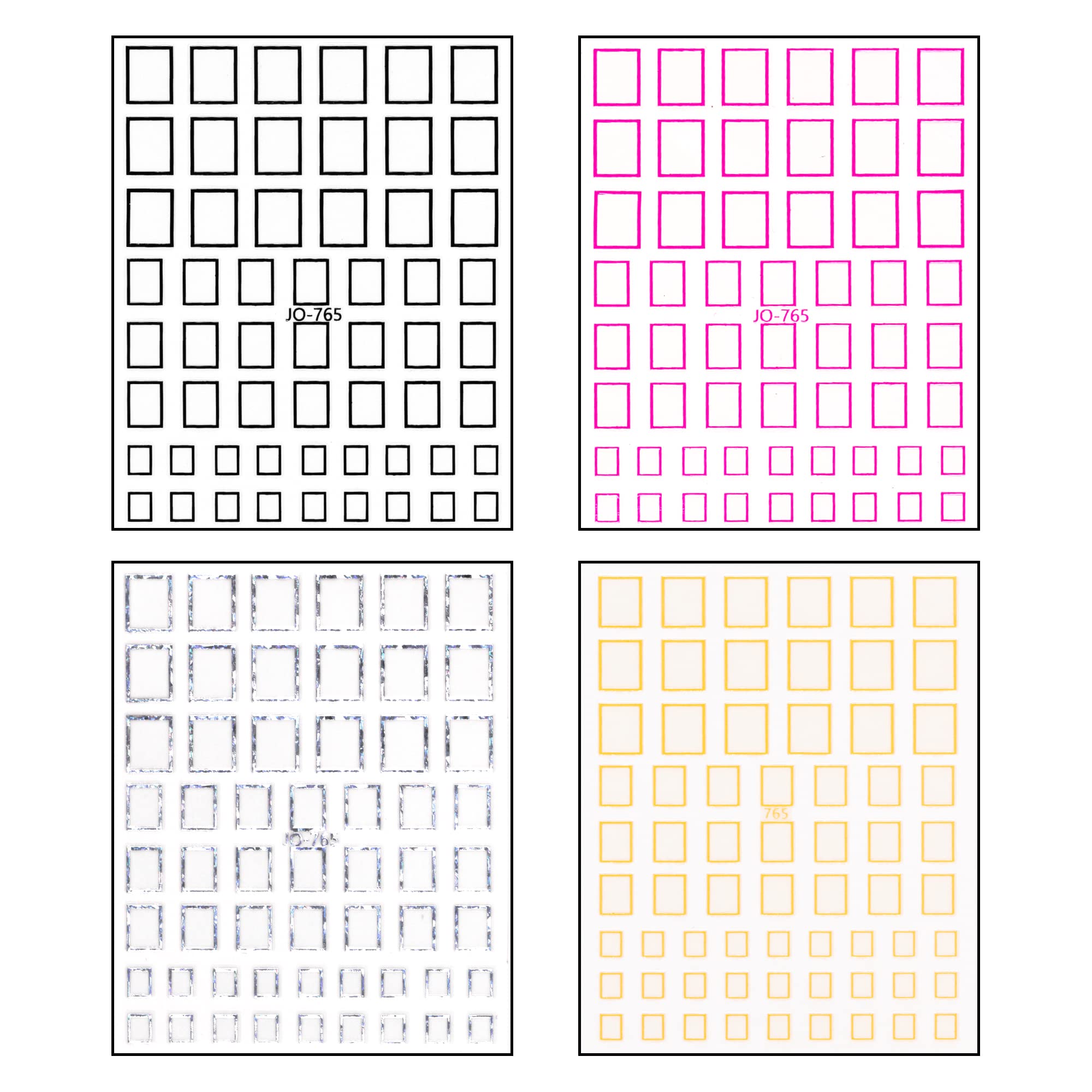 BEROMT Nail Stickers - Random 3 Pack of Premium Nail Art Decals for DIY Manicure, Perfect for Parties, Weddings & Everyday Nail Decor