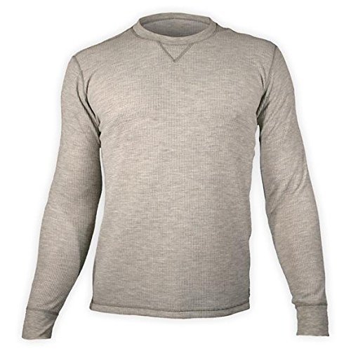 Hot Chillys Men's Waffle Thermal Crewneck Shirt - Soft & Warm Winter Base Layer for Outdoor Activities, Skiing & Hiking