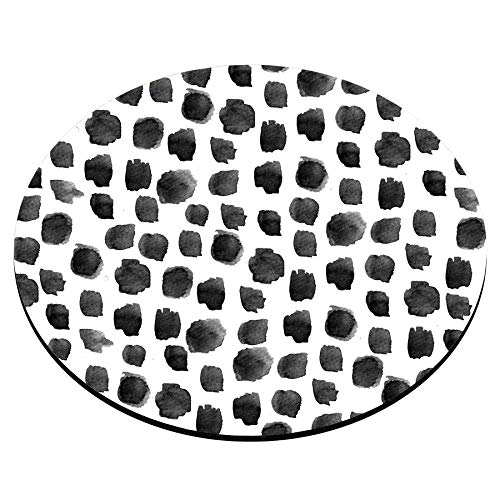 Smooffly Polka Dot Mouse Pad - Cute Round Non-Slip Desk Mat for Computer, Laptop & Office - Perfect Gift for Women, Girls & Teens - Home & Office Decor Accessory for Workstations & Gaming Setups