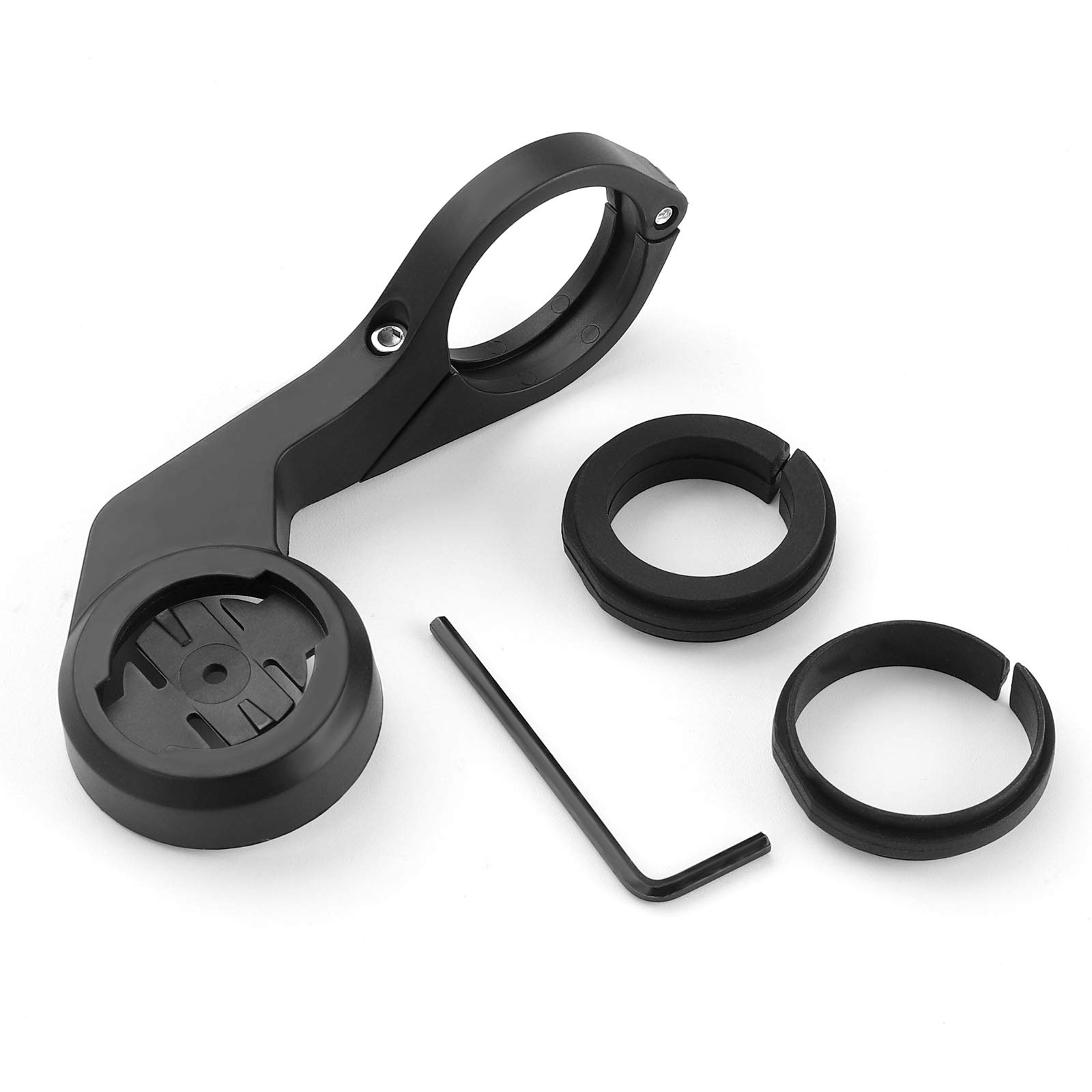 Coospo Out Front Bike Computer Mount - Universal GPS Bike Mount Holder Compatible with Garmin, Wahoo, XOSS Cycling Computers | Durable Plastic Bracket for Road & Mountain Biking Accessories