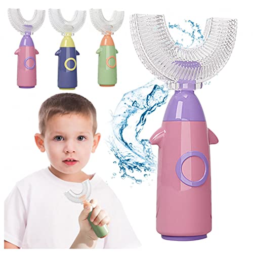 U-Shaped Silicone Toothbrush for Kids Ages 2-12 - Soft Bristles, Gentle Massage & Whitening - Manual Training Toothbrush for Toddlers & Children - Perfect for Early Dental Care & Brushing Practice at Home or Travel