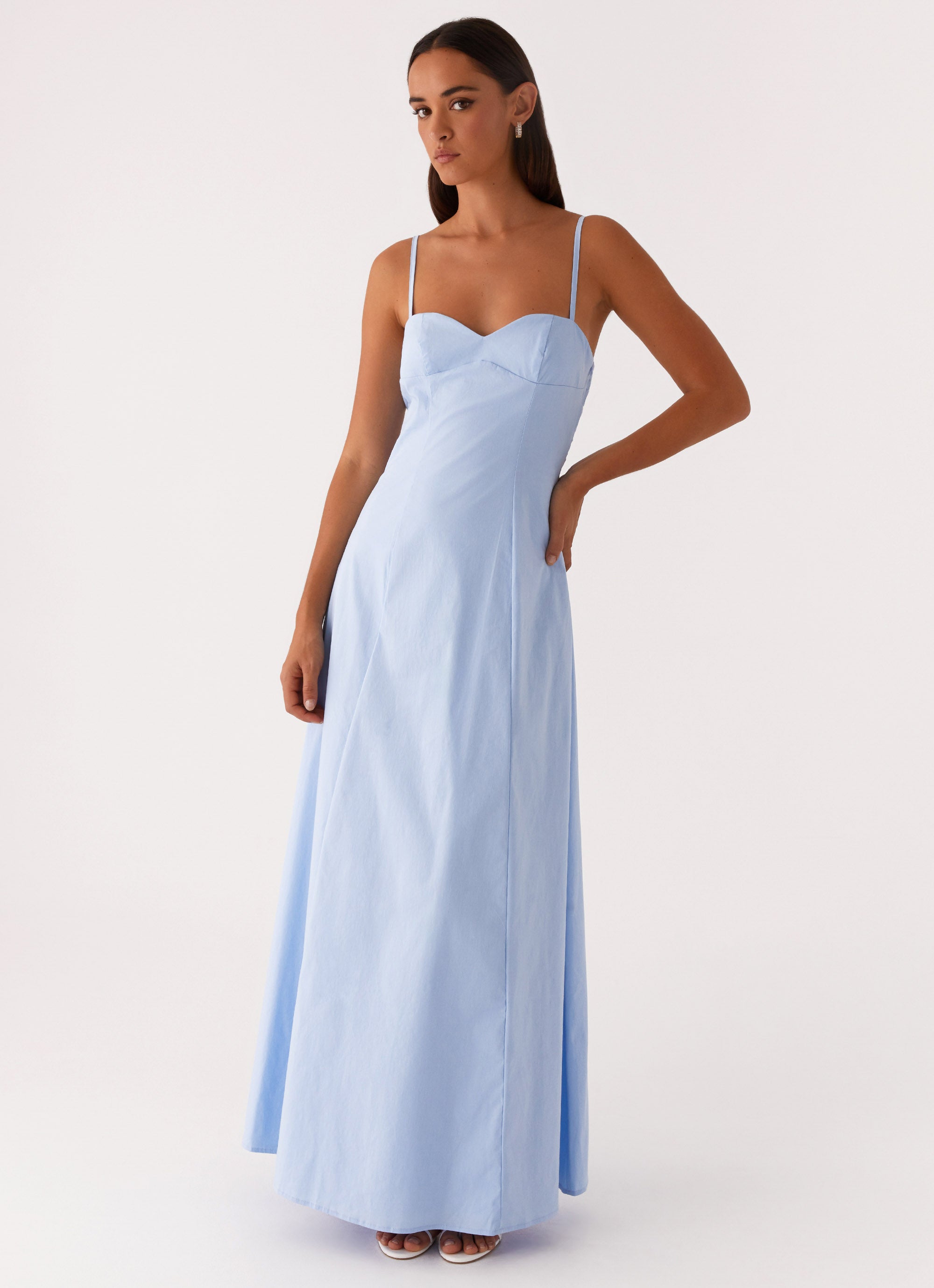 Clear As Day Maxi Dress - Blue | Flowy Summer Beach Dress for Women | Perfect for Vacations, Parties & Casual Outings