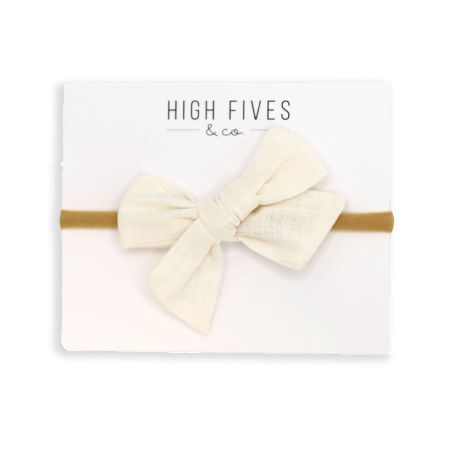 Linen Bow Nylon Headband for Women - Soft Stretch Hair Accessories for Workout, Yoga, and Everyday Style